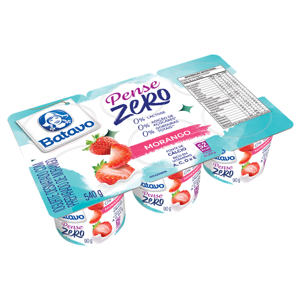 IOGURTE BATAVO PENSE ZERO MORANGO 540G