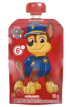IOGURTE POUCH PATRULHA ELEGE MORANGO 90G