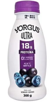 IOGURTE YORGUS 18G GREGO ULTRA 300G ACAI/MIRTILO
