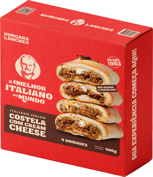 ITALIANO JR HÚNGARA CONGELADO COSTELA COM CREAM CHEESE 400G