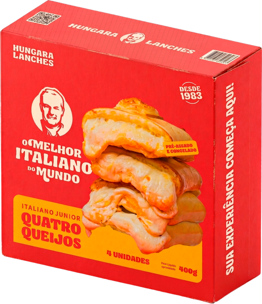 ITALIANO JR HUNGARA CONGELADO QUATRO QUEIJOS 400G