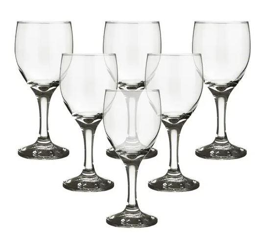 KIT 6 TAÇAS VINHO WINDSOR 250ML