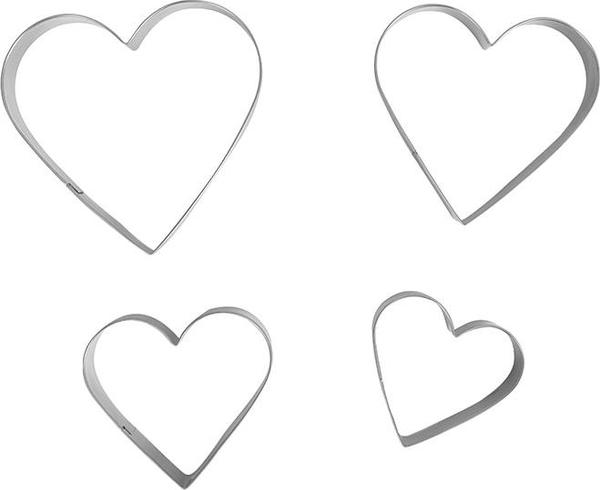 KIT CORTADORES DE BISCOITOS 4 PEÇAS OIKOS