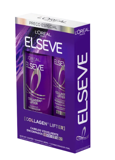 KIT SHAMPOO 375ML+COND 170ML ELSEVE 2 UN COLAGEN LIFTER
