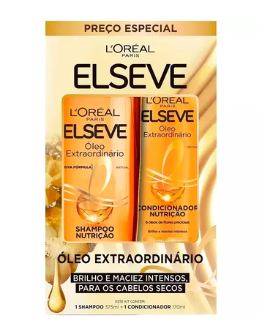 KIT SHAMPOO 375ML+COND 170ML ELSEVE 2 UN OLEO EXTRAORDINARIO