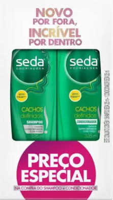 KIT SH+COND SEDA 325 ML P ESP 2UN CACHOS DEF