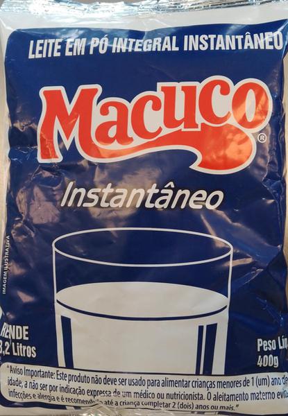 LEITE PO INTEGRAL INST. MACUCO SACHE 400G