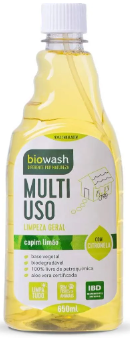 LIMPADDOR BIO WASH MULTIUSO REFIL CAPIM LIMÃO 650ML