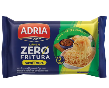 MACARRÃO INSTANTÂNEO ADRIA CARNE LOUCA 75G