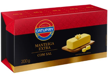 MANTEIGA CATUPIRY EXTRA TABLETE 200 G COM SAL