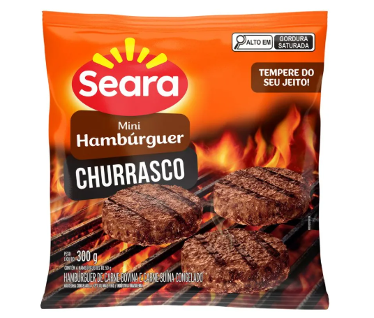 MINI HAMBURGUER BOV/SUI SEARA 300G