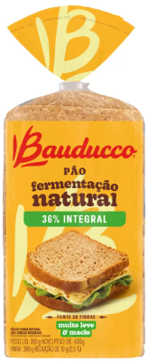 PÃO DE FORMA BAUDUCCO INTEGRAL 36% 390G