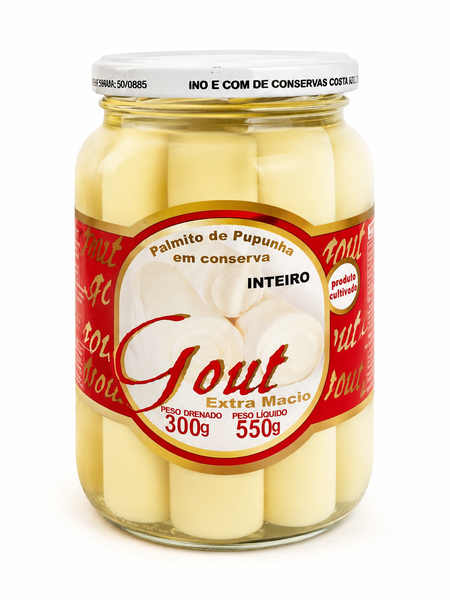 PALMITO GOUT INTEIRO 300G