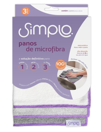 PANOS DE MICROFIBRA MULTIUSO 3 PEC SIMPLO