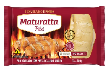 PAO DE ALHO MATURATTA BAGUETE 300G TRADICIONAL