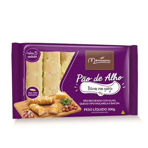 PAO DE ALHO MENCUCINI 300G BACON