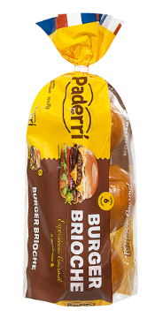 PAO HAMBURGUER BRIOCHE PADERRI 375G