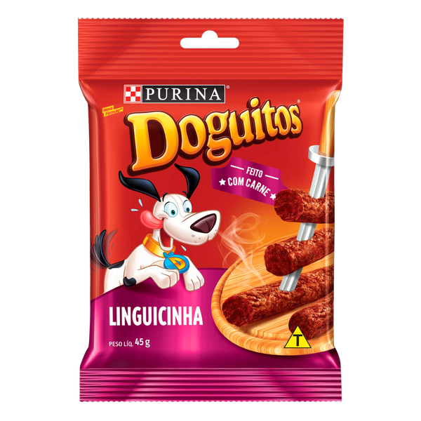 PETISCO PARA CÃES DOGUITOS LINGUICINHA 45 G