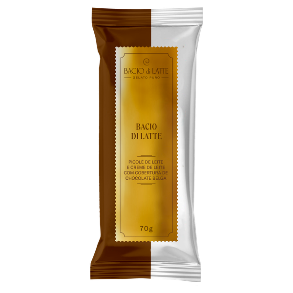 PICOLÉ BACIO DI LATTE CREME DE LEITE COM COBERTURA 70G