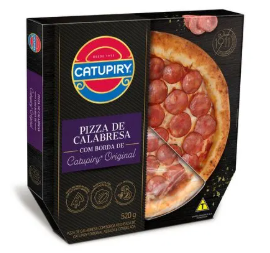 PIZZA CATUPIRY CALABRESA COM BORDA DE CATUPIRY 450G