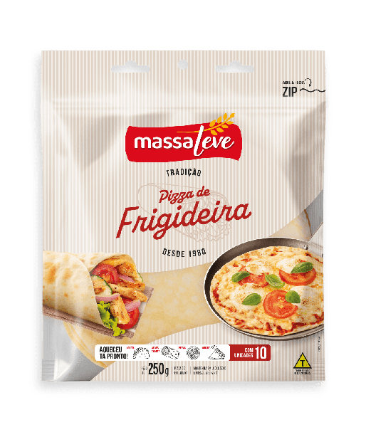 PIZZA MASSA LEVE FRIGIDEIRA 250g