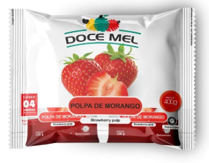 POLPA DE MORANGO DOCE MEL 400G