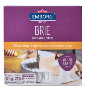 QUEIJO BRIE EMBORG LATA 125G