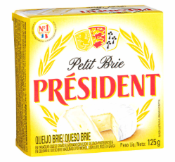 QUEIJO BRIE PRESIDENT LT 125G