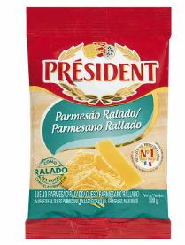 QUEIJO PARMESÃO RALADO PRESIDENTE 100G