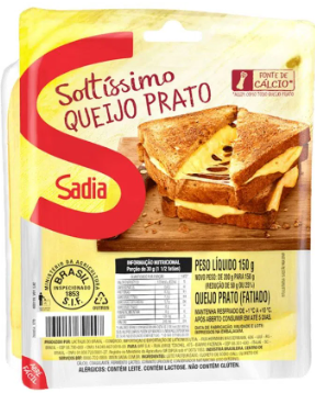 QUEIJO PRATO FATIADO SADIA 150G