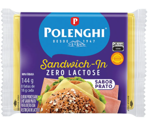 QUEIJO SANDWICHIN POLENGHI 144G ZERO LACTOSE