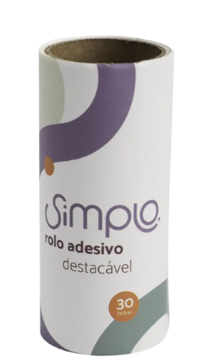 REFIL PARA ROLO ADESIVO 30 FOLHAS SIMPLO