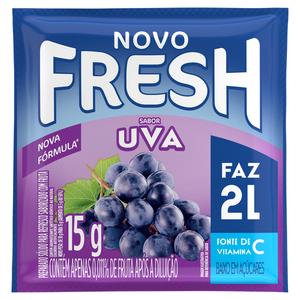 REFRESCO PÓ FRESH UVA 15G