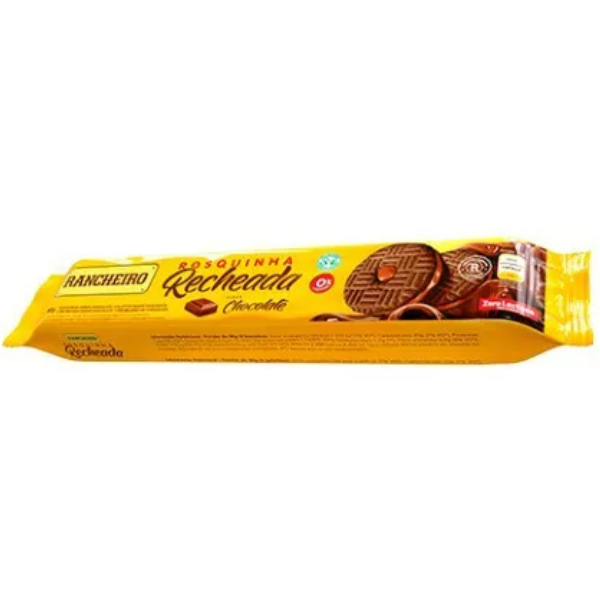 ROSQUINHA RANCHEIRO RECHEADA 90G CHOCOLATE