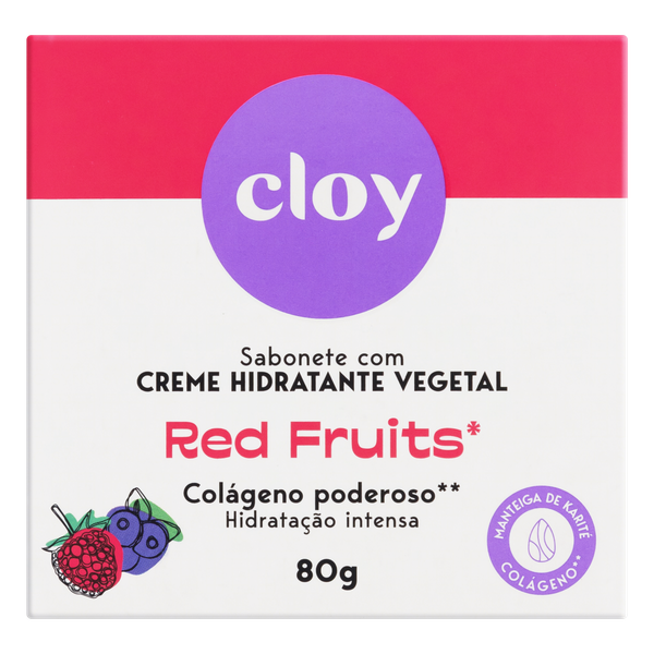 SAB CLOY BEAUTY BAR 80 G RED FRUITS