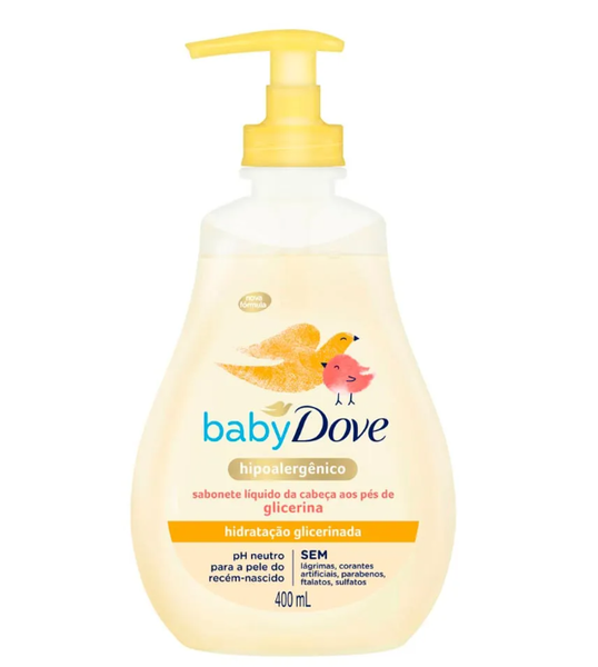 SABONETE LIQUIDO DOVE BABY REFIL 400ML GLICERINA