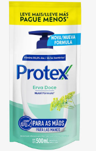 SAB.LIQ. PROTEX REFIL 500ML ERVA DOCE