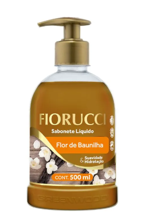 SABONETE LÍQUIDO FIORUCCI FLOR BAUNILHA 500ML