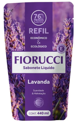 SABONETE LÍQUIDO FIORUCCI REFIL LAVANDA 440ML
