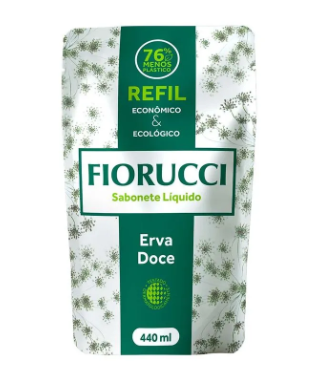 SABONETE LIQUIDO FIORUCCI REFIL ERVA DOCE 440ML