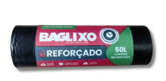 SACO LIXO BAGLIXO REFORÇADO 50L