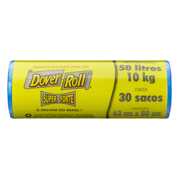 SACO LIXO DOVER ROLL SUPER FORTE 50L