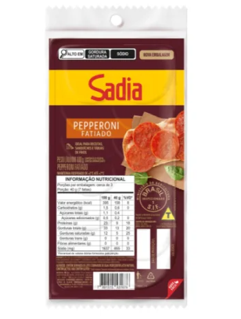 SALAME SADIA PEPPERONI FAT 100G