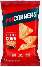 SALGADINHO MILHO POPCORNERS KETTLE CORN 57G