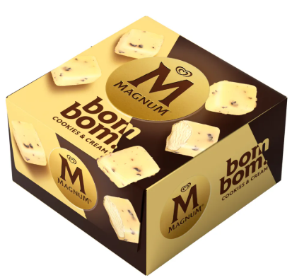 SORVETE KIBON MAGNUM MONOBITES COOKIES E CREAM 85G