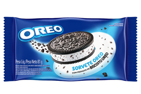 SORVETE OREO COM BISCOITO DE CHOCOLATE 81G