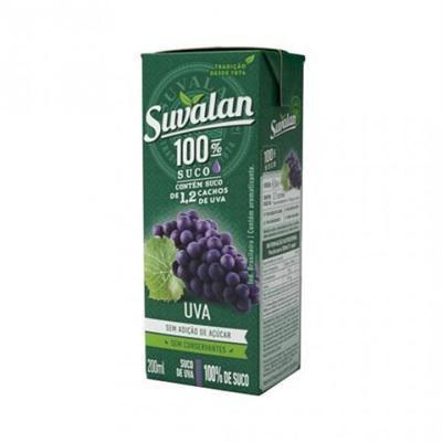SUCO SUVALAN UVA SEM AÇÚCAR 200ML
