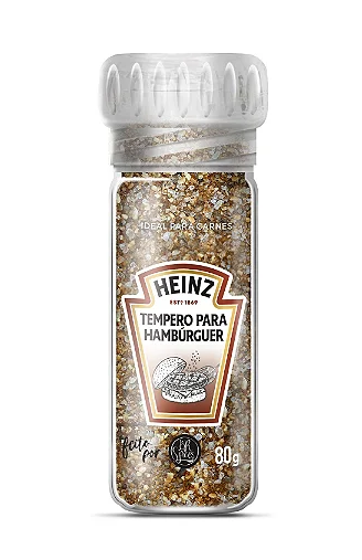 TEMPERO BR SPICES PARA HAMBURGUER HEINZ COM MOEDOR 80G
