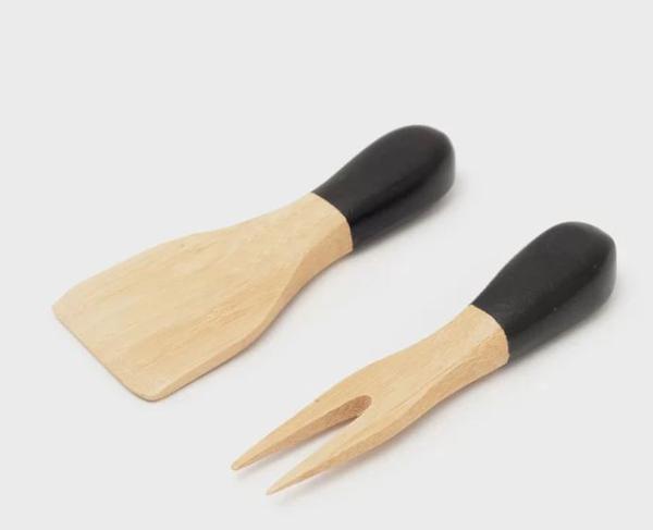 UTENSILIOS DE BAMBU OIKOS PARA QUEIJOS COM 2 UNIDADES