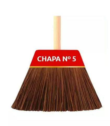VASSOURA PIAÇAVA TREVO CHAPA 5 COM 1 UNIDADE